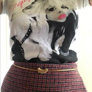 Vintage gold leaf belt